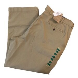 New L.L. Bean Lakewashed Stretch Heritage Khakis Chino Pants Tan Men's 44x29